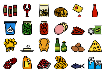 Image showing Food Icon Set