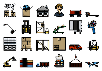 Image showing Logistics Icon Set
