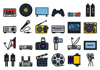 Image showing Multimedia Icon Set