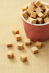 Image showing brown sugar cubes