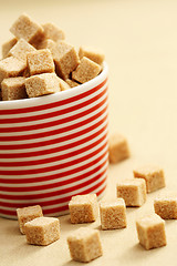 Image showing brown sugar cubes