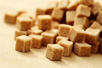 Image showing brown sugar cubes