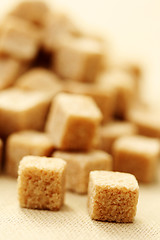 Image showing brown sugar cubes