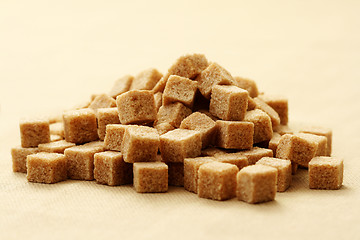 Image showing brown sugar cubes