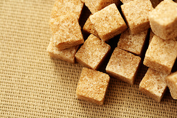 Image showing brown sugar cubes