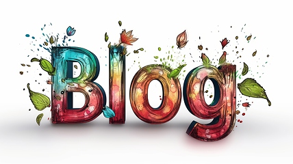 Image showing The word Blog created in Surrealistic Drawing.