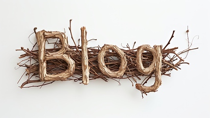 Image showing The word Blog created in Willow Twig Letters.