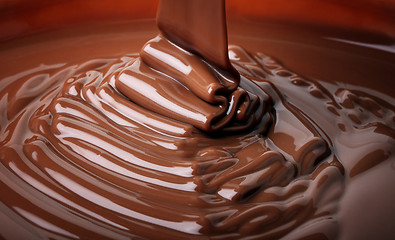 Image showing chocolate flow