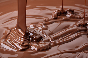 Image showing chocolate flow