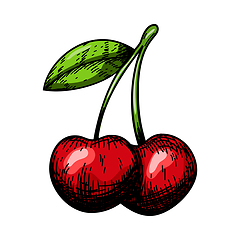 Image showing Icon Of Cherry