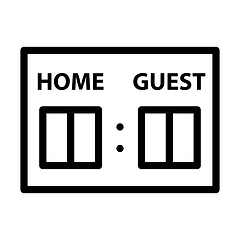 Image showing Baseball Scoreboard Icon