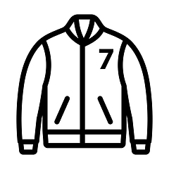 Image showing Baseball Jacket Icon