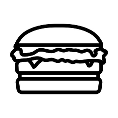 Image showing Icon Of Hamburger