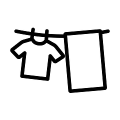 Image showing Drying Linen Icon