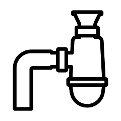 Image showing Bathroom Siphon Icon