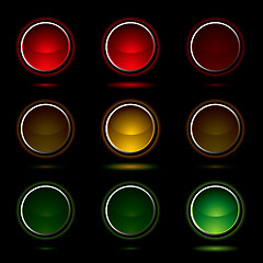 Image showing traffic light buttons