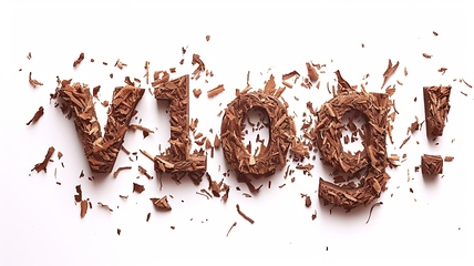 Image showing The word Vlog created in Cardamom Typography.