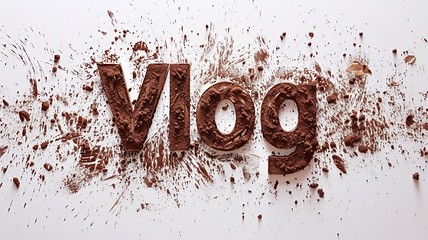 Image showing The word Vlog created in Clove Typography.