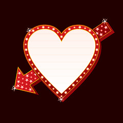 Image showing Neon heart