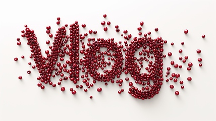 Image showing The word Vlog created in Cranberry Typography.