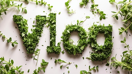 Image showing The word Vlog created in Thyme Typography.