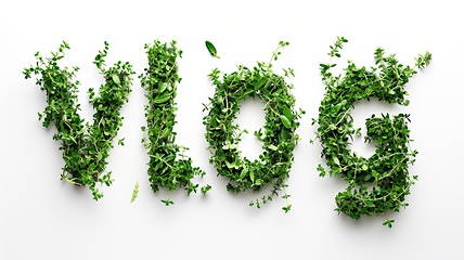 Image showing The word Vlog created in Thyme Typography.