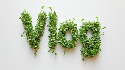 Image showing The word Vlog created in Thyme Typography.