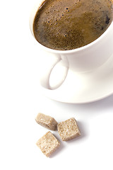 Image showing coffee cup and sugar