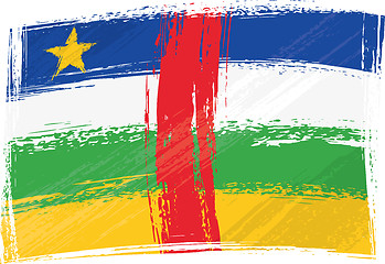 Image showing Grunge Central African Republic flag