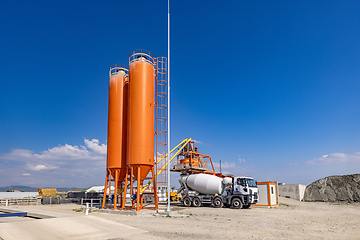 Image showing Industrial cement plant