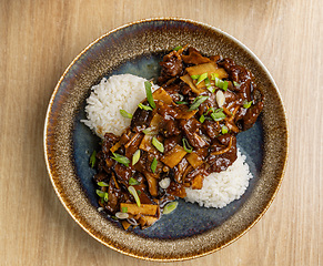 Image showing Delicious beef stir fry