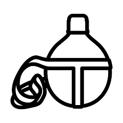 Image showing Icon Of Touristic Flask