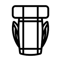 Image showing Icon Of Camping Backpack