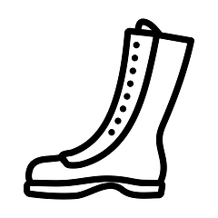 Image showing Icon Of Hiking Boot