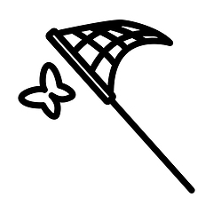 Image showing Icon Of Butterfly Net