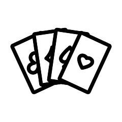 Image showing Set Of Four Card Icons