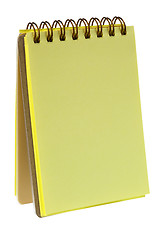 Image showing Yellow colored notepad