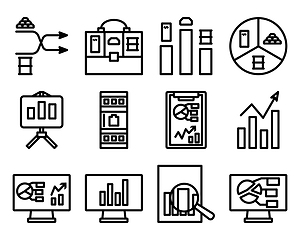 Image showing Analytics Icon Set