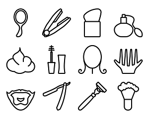 Image showing Barber Icon Set