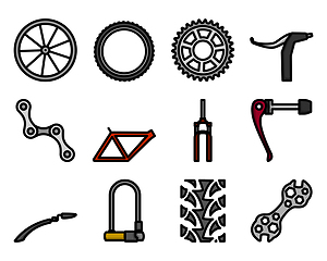 Image showing Bike Icon Set