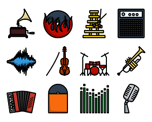 Image showing Music Icon Set