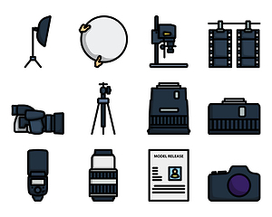 Image showing Photography Icon Set