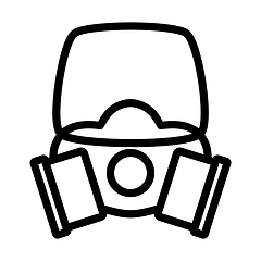 Image showing Icon Of Chemistry Gas Mask