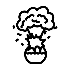 Image showing Icon Explosion Of Chemistry Flask