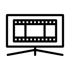 Image showing Cinema TV Screen Icon