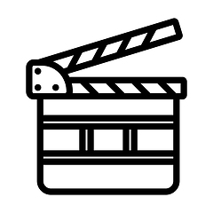 Image showing Movie Clap Board Icon