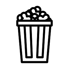 Image showing Cinema Popcorn Icon