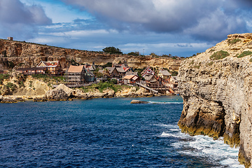 Image showing Whimsical Popeye Village in Malta