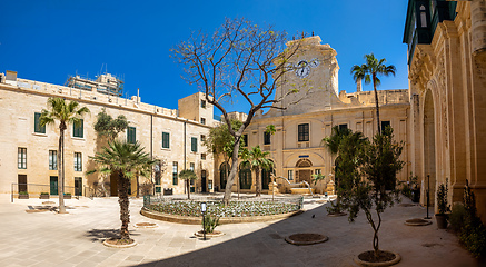 Image showing Historic Grandmaster's Palace courtyard. Valletta Malta