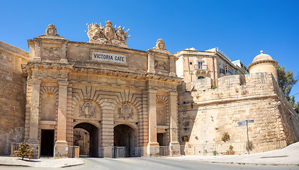 Image showing Victoria gate. Valletta, Malta.